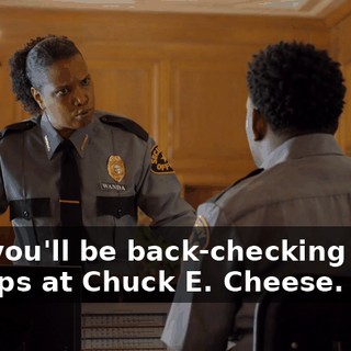 and you'll be back-checking hand stamps at Chuck E. Cheese.