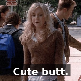 Cute butt.