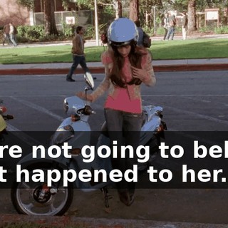 You're not going to believe what happened to her.
