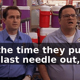 By the time they pulled the last needle out,