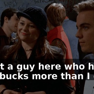 I met a guy here who hates Starbucks more than I do.