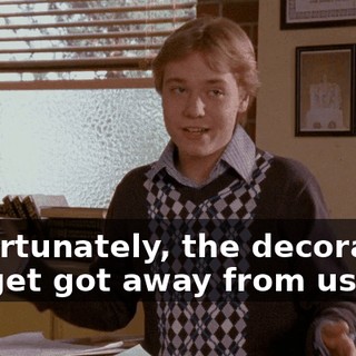 Unfortunately, the decorating budget got away from us.