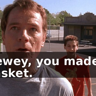 Dewey, you made a basket.