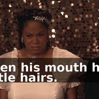 Even his mouth has little hairs.