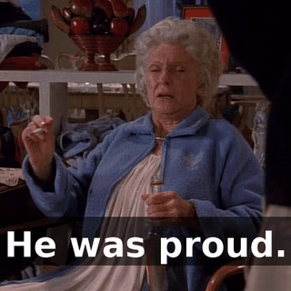 He was proud.