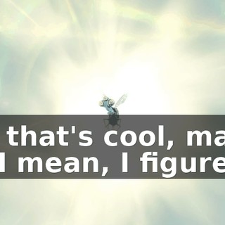 No, that's cool, man. I fi-- I mean, I figured.