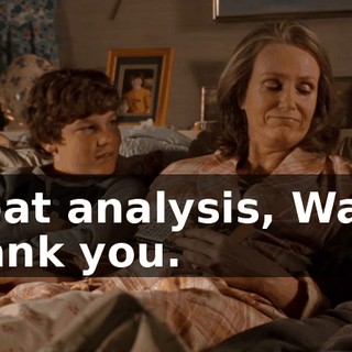 - Great analysis, Walker. - Thank you.