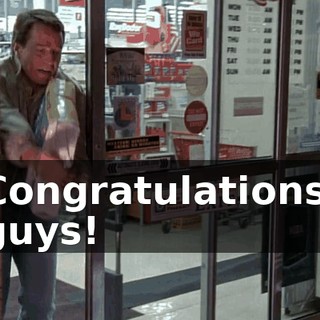 Congratulations, guys!