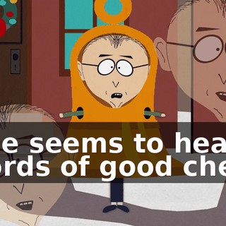 ♪ One seems to hear words of good cheer ♪