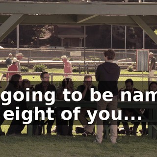 I'm going to be naming the eight of you...