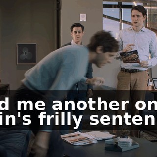 Read me another one of Gavin's frilly sentences.