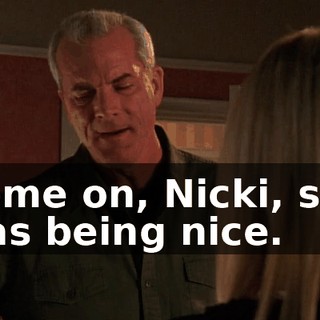 Come on, Nicki, she was being nice.