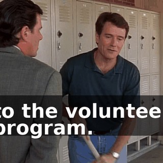 to the volunteer program.