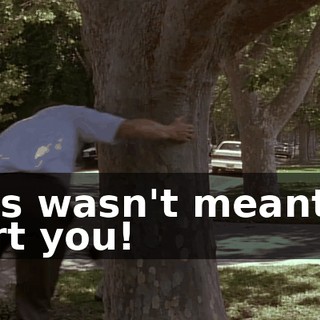 This wasn't meant to hurt you!
