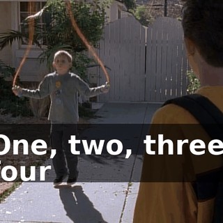 ♪ One, two, three, four ♪