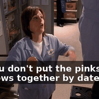 if you don't put the pinks and yellows together by date,