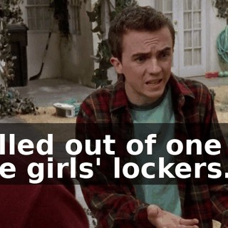 rolled out of one of the girls' lockers.