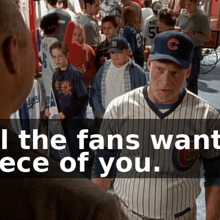 All the fans want a piece of you.