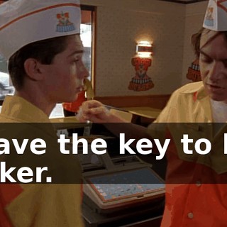 I have the key to her locker.