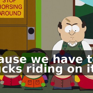 'Cause we have ten bucks riding on it!