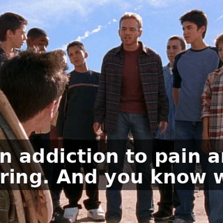 It's an addiction to pain and suffering. And you know what?