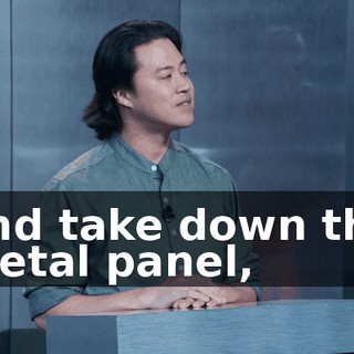 and take down the metal panel,