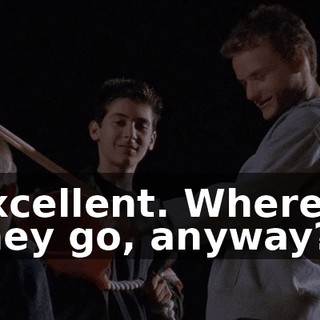 Excellent. Where'd they go, anyway?