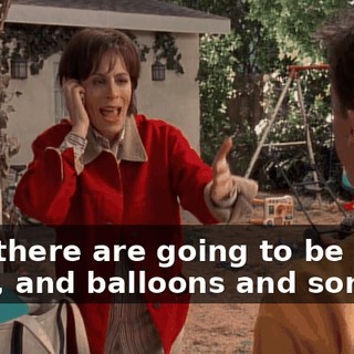 And there are going to be kids here, and balloons and songs...