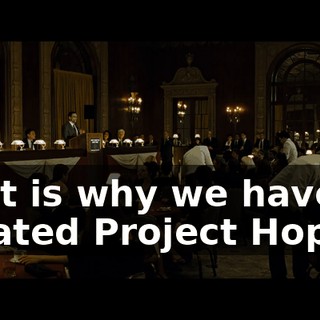 That is why we have created Project Hope...