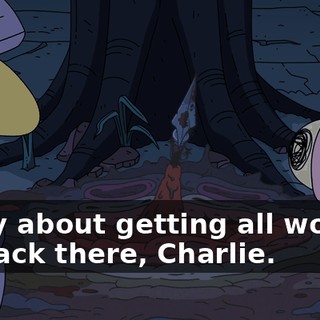 Sorry about getting all worked up back there, Charlie.