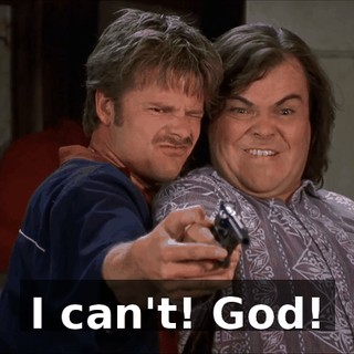 I can't! God!