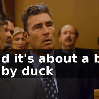 and it's about a big baby duck