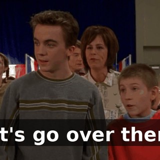 Let's go over there.