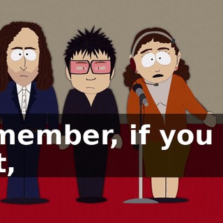 Remember, if you get lost,