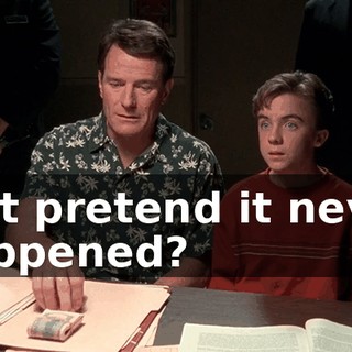 Just pretend it never happened?