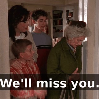 We'll miss you.