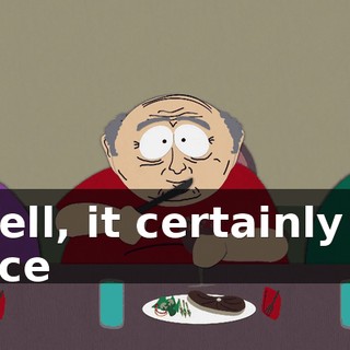 Well, it certainly is nice