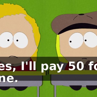 Yes, I'll pay $50 for one.