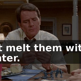 Just melt them with a lighter.