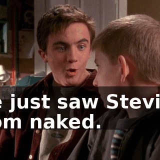 We just saw Stevie's mom naked.