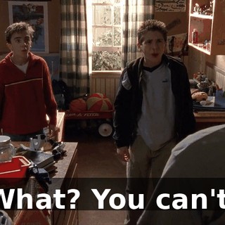 What? You can't.