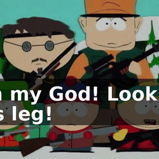 Oh my God! Look at his leg!