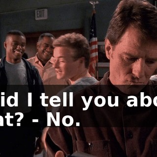 - Did I tell you about that? - No.