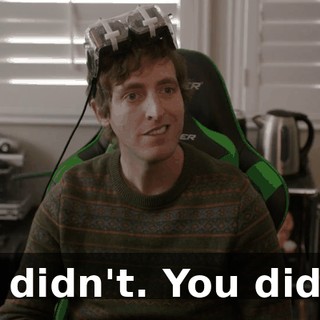 I didn't. You did!
