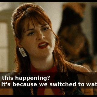 - Why is this happening? - I think it's because we switched to water, but--