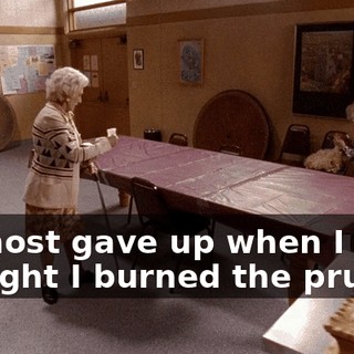 I almost gave up when I thought I burned the prunes.
