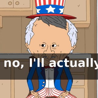 But no, I'll actually do it.