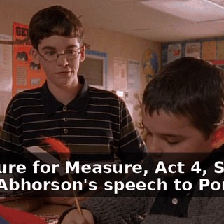 Measure for Measure, Act 4, Scene Two, Abhorson's speech to Pompey.