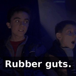 Rubber guts.