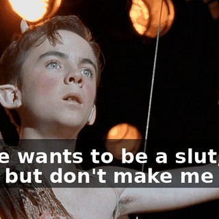 If she wants to be a slut, fine, but don't make me sick.
